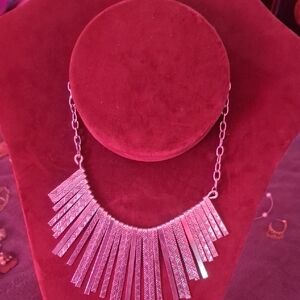 Silver Geometric Necklace